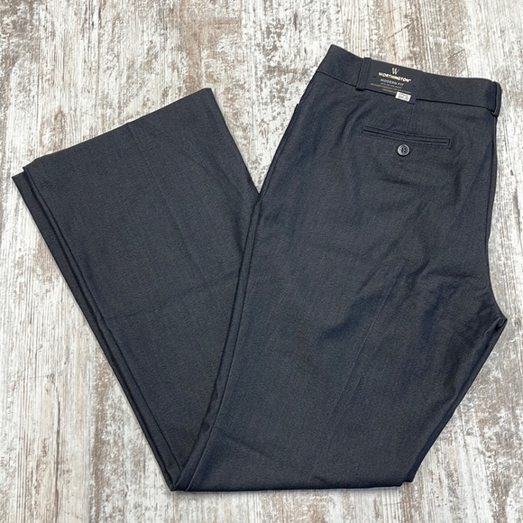 Worthington Pants - 14 // Worthington NWT Dark Denim Blue Modern Fit Trouser Leg Dress Pants